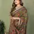 Mehendi Color Kalamkari Print Cotton Saree 