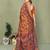 Orange Color Kalamkari Print Cotton Saree 