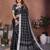Black Color Zari Weaving Linen Saree