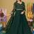 Green georgette embroidered wedding wear anarkali suit