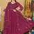 Pink georgette embroidered wedding wear anarkali suit