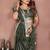 Green Color Zari Weaving Linen Saree