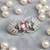Unisex victorian silver polish brooch with pink doublet and moissanite polki