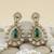 Victorian polish green doublet moissanite polki necklace set