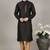 Black dupuon embroidery kurta-pajama