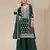 Peacock green georgette Embroidered Salwar suit
