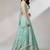 Sea Green Embroidery Net Lehenga Choli with Dupatta
