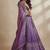Lavender Embroidery Organza Lehenga Choli with Dupatta