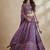 Lavender Embroidery Organza Lehenga Choli with Dupatta