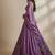 Lavender Embroidery Organza Lehenga Choli with Dupatta