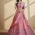 Pink Embroidery Organza Lehenga Choli with Dupatta