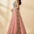 Pink Embroidery Tissue Lehenga Choli with Dupatta