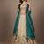 Off White Embroidery Tissue Lehenga Choli with Dupatta
