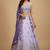 Lavender Embroidery Tissue Lehenga Choli with Dupatta