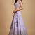 Lavender Embroidery Tissue Lehenga Choli with Dupatta