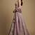Lavender Embroidery Tissue Lehenga Choli with Dupatta