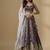Purple Embroidery Tissue Lehenga Choli with Dupatta