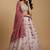 Light Pink Embroidery Tissue Lehenga Choli with Dupatta