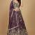 Purple Embroidery Tissue Lehenga Choli with Dupatta