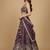 Purple Embroidery Tissue Lehenga Choli with Dupatta
