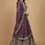 Purple Embroidery Tissue Lehenga Choli with Dupatta