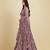 Violet Cording Embroidred With Diamond Net Lehenga Choli with Dupatta