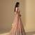 Light Peach Pink Sequince, Thread With Zari Soft Net Lehenga Choli with Dupatta