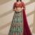 Blue Printed, Sequince, Thread With Zari Organza Lehenga Choli with Dupatta