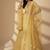 Yellow Thread, Foil Mirror Organza Lehenga Choli with Dupatta