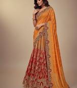 Multi Khatli Weaving Silk Lehenga Choli with Dupatta