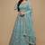 Blue Thread, Zari, Badal & Glitter Dori, Embroidery Soft Net Lehenga Choli with Dupatta