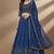 Blue Sequence 9mm , Embroidery Thread , Zari Georgette Lehenga Choli with Dupatta