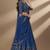 Blue Sequence 9mm , Embroidery Thread , Zari Georgette Lehenga Choli with Dupatta