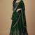 Green Sequence 9mm , Embroidery Thread , Zari Georgette Lehenga Choli with Dupatta