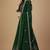 Green Sequence 9mm , Embroidery Thread , Zari Georgette Lehenga Choli with Dupatta