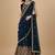Navy Blue Multi Needle , Sequence 5mm , Coding , Embroidery , Zari Faux Georgette Lehenga Choli with Dupatta
