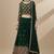 Green Multi Needle , Sequence 5mm , Coding , Embroidery , Zari Faux Georgette Lehenga Choli with Dupatta