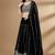 Black Embroidery Sequence Faux Georgette Lehenga Choli with Dupatta