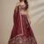 Pink Embroidery Tissue Lehenga Choli with Dupatta