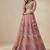 Light Pink Embroidery Net Lehenga Choli with Dupatta