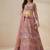 Light Pink Embroidery Net Lehenga Choli with Dupatta