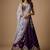 Purple Embroidery Georgette Lehenga Choli with Dupatta