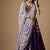 Purple Embroidery Georgette Lehenga Choli with Dupatta