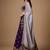 Purple Embroidery Georgette Lehenga Choli with Dupatta