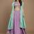 Lavender Embroidery Satin Lehenga Choli with Dupatta