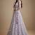 Lavender Embroidery Net Lehenga Choli with Dupatta