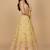 Yellow Embroidery Organza Lehenga Choli with Dupatta