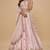 Light Pink Embroidery Silk Lehenga Choli with Dupatta