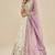 Cream Embroidery Tissue Lehenga Choli with Dupatta