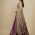 Purple Embroidery Georgette Lehenga Choli with Dupatta